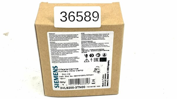 Siemens 3VL9200-3TN00 Hilfsleiterklemme