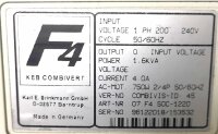 KEB 07.F4.S0C-1220 Frequenzumrichter 1,6 KVA