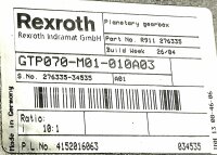 Rexroth GTP070-M01-010A03 Planetengetriebe