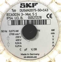 SKF DU56N2075-50+143 Zahnradpumpe