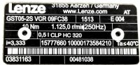 Lenze MCS 09F38-RS0B0-Z0D0-ST5S00N-R0SU Servo mit Getriebe GST05-2S VCR09FC38