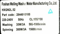 Foshan Welling HXGN2L.52 Antriebsmotor Waschmaschinenmotor Motor