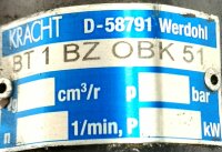 KRACHT BT 1 BZ OBK 51 Zahnradpumpe Pumpe BT1BZOBK51