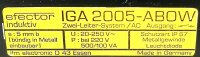 IFM efector IGA 2005-AB0W Induktiver Sensor