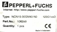 Pepperl + Fuchs NCN15-30GM40-N0 Induktiver Sensor 106299