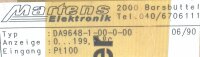 Martens Elektronik DA9648-1-00-0-00 Economy Panelmeter