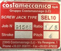 Costameccanica SEL10 Getriebe i=1/5