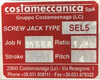 Costameccanica SEL5 Getriebe Ratio = 1/20