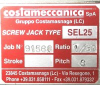 Costameccanica SEL25 Getriebe Ratio = 1/30