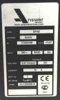 Nidec SPAE DC Power Controller Input 380 v   ANSWER...
