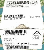 Inhalt 10 Stk Phoenix Contact UBE/D 0800307...
