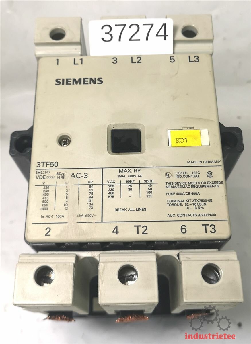 Siemens 3TF50 3TF5022-0AP0 Leistungsschütz Schütz, 85,00