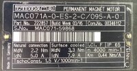 Indramat MAC071A-0-ES-2-C/095-A-0 Perm. Magnet Motor