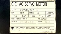 Yaskawa USAGED-13V AC Servo Motor