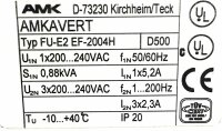 AMK AMKAVERT FU-E2 FU-E2 EF-2004H Frequenzumrichter 0,88 kVA