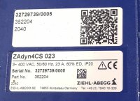 ZIEHL-ABEGG ZAdyn4CS 023 Frequenzumrichter 11 kW
