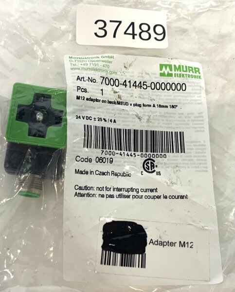 MURR 7000-41445-0000000 Stecker 06019