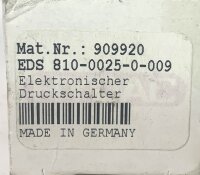 HYDAC EDS 810-0025-0-009 elektronischer Druckschalter 909920