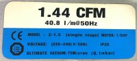 CFM 1,44 Z-1,5 Vakuumpumpe Vakuum Pumpe