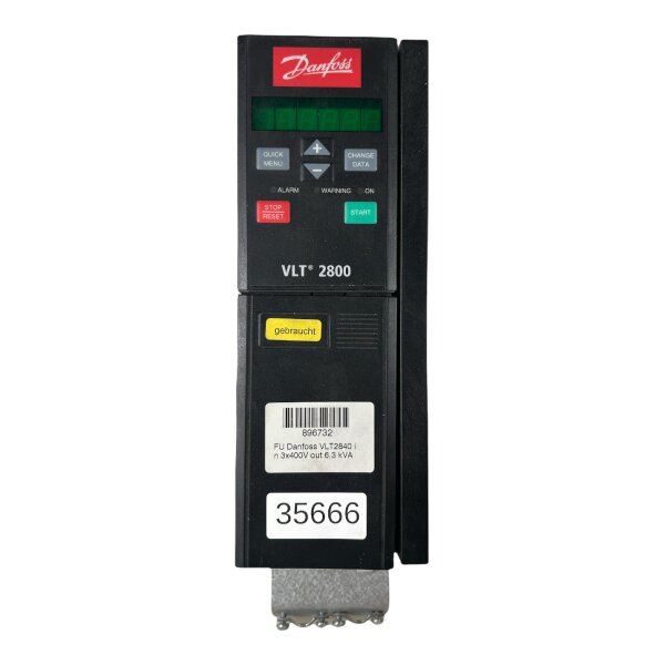 Danfoss VLT2840PT4B20STR0DBF00A00 Frequenzumrichter 195N1073 6,3 KVA