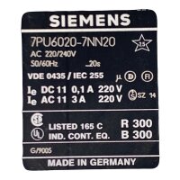 Siemens 7PU6020-7NN20 Zeitrelais Relais