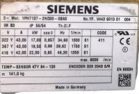 Siemens 1PH7137-2ND30-0BA0 Spindel Motor Asynchronmotor W2D210-EB10-12