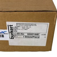 bürkert 2000 A 25,0 PTFE VA 2/2 Wege-Kolbensteuer-Schrägsitzventil 00001446