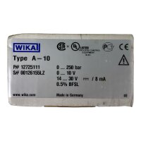 WIKA A-10 Drucktransmitter 0...250 bar