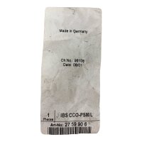 Phoenix Contact IBS CCO-PSM/L CONNECTOR 2759906