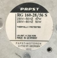 PAPST RG 160-28/56 S Radial Lüfter