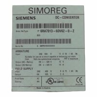 LEICHT BESCHÄDIGT! Siemens SIMOREG 6RA7013-6DV62-0-Z DC-Converter