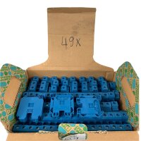 49 Stk als SET! Phoenix Contact UT 35 BU Reihenklemme Klemme 3044238