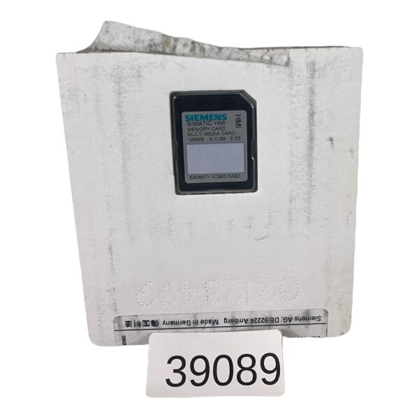 Siemens SIMATIC HMI 6AV6 671-1CB00-0AX2 Memory Card