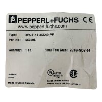 PEPPERL + FUCHS 3RG4148-3CDC0-PF Nährungssensor...