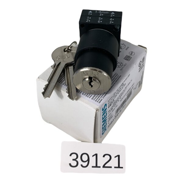 Siemens 3SB3 000-4LF01 Schloss Schlüsselschalter Schalter