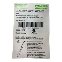 SET Inhalt 4 stk! MURR Elektronik 7000-40561-6300150 Verbindungsleitung Kabel