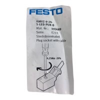 FESTO KMYZ-9-24-5-LED-PUR-B Steckdosenkabel Kabel 193689