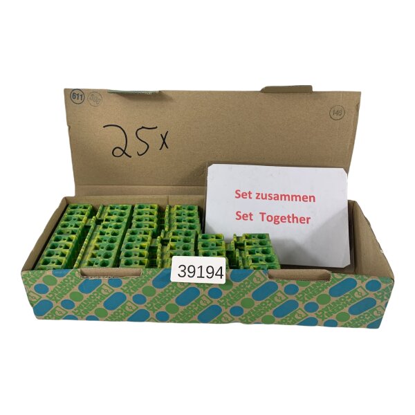 SET INHALT 25 STÜCK Phoenix Contact ST 10-PE Schutzleiterklemme 3036136