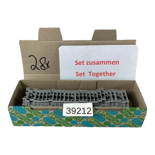 SET INHALT 28 STÜCK Phoenix Contact UK 4-TG Durchgangsklemme Reihenklemme Klemme 2812018