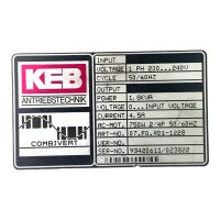 KEB COMBIVERT 07.F0.R01-1228 Frequenzumrichter 1,8 KVA