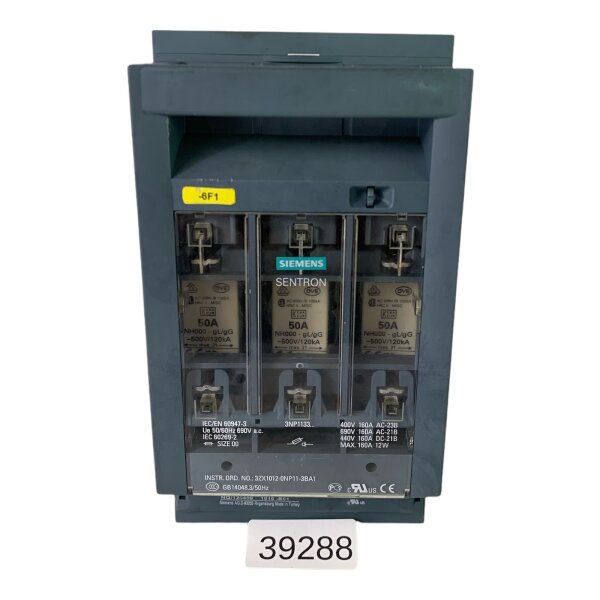 Siemens SENTRON 3NP1133-1CA20 Sicherungslasttrennschalter