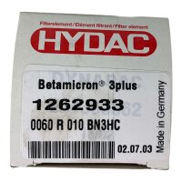 HYDAC Betamicron 3plus 1262933 0060R010BN3HC Filterelement Filter