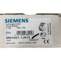 SIEMENS 1 3RV1021-1JA15 Leistungsschalter