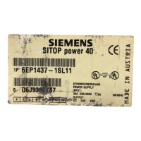 Siemens SITOP power 40 6EP1437-1SL11 Stromversorgung...