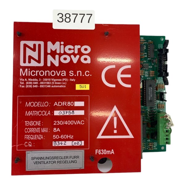 Micro Nova ADR80 03758 Drehzahlregler Platine