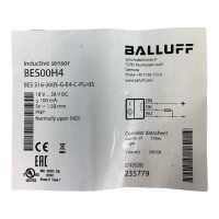 BALLUFF BES00H4 BES 516-3005-G-E4-C-PU-05 induktiver Sensor