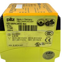 Pilz PZEX4VP4 24VDC 4n/o Sicherheitsschaltgerät...