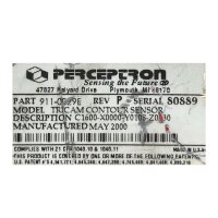 Perceptron 911-0029E Rev P Tricam Contour Sensor 80889