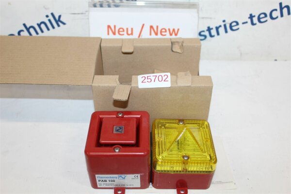 Pfannenberg PAB 100  Warnsignal Alarmhupe Sirene mit Blitzlicht 23050103000
