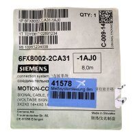 Siemens 6FX8002-2CA31 Kabel Meßsystemleitung 8m
